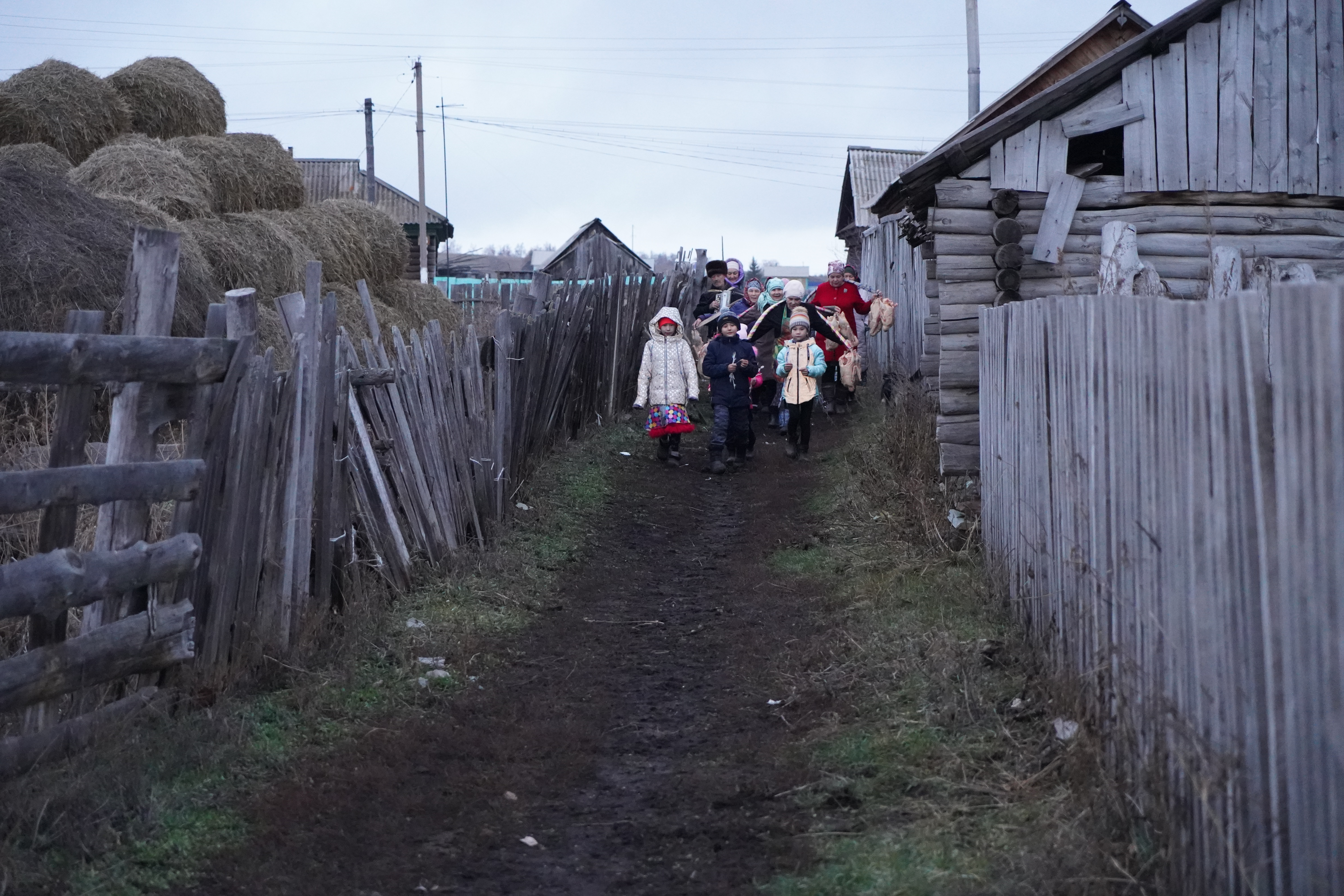 Дорога к реке. “Ҡаҙ өмәһе” в д. Верхнее Яикбаево Баймакского района. Фото Нафикова Р. А.